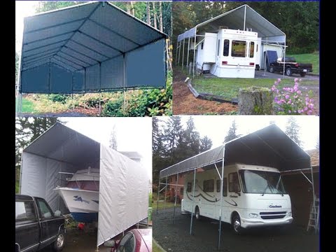 How to Build a RV Portable Carport Shelter 4 Less (Free 