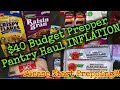 40 budget prepper pantry haulbig inflation