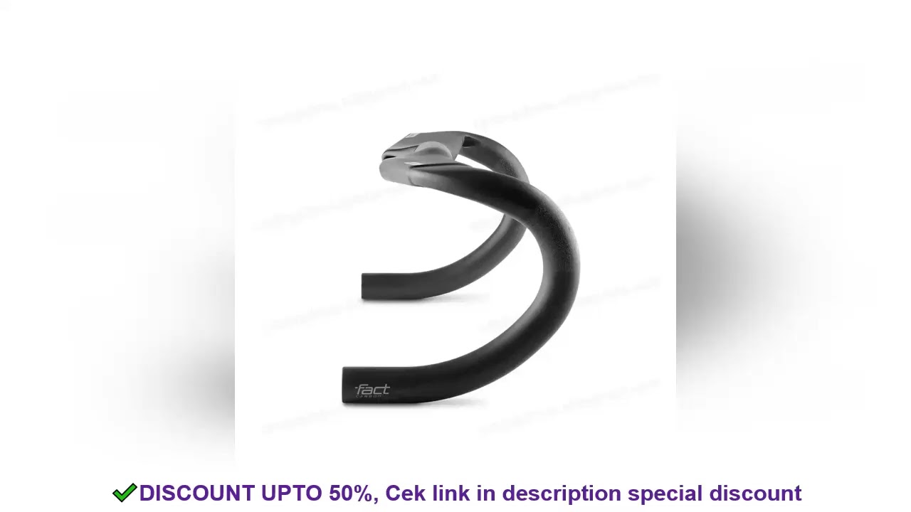 Nologo Aerofly II FACT Carbon Road Handlebar Light Durable Compression Internal Wiring Bent Handle