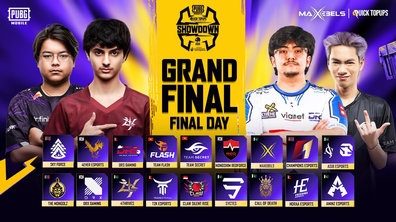 2026 PUBG MOBILE QUICKTOPUPS SHOWDOWN  | GRAND FINALS DAY - 3 | Ft. 