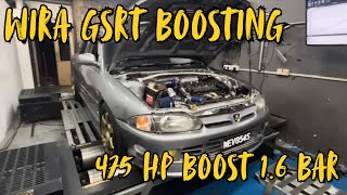 475HP Wira Gsr boost 1.6bar - Bunyi syahdu, Power Liar