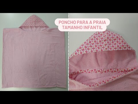 Vídeo: Toalha-poncho Infantil (21 Fotos): Prós E Contras, Estampa E Costura De Uma Toalha Poncho Com Capuz De Algodão Para Menina