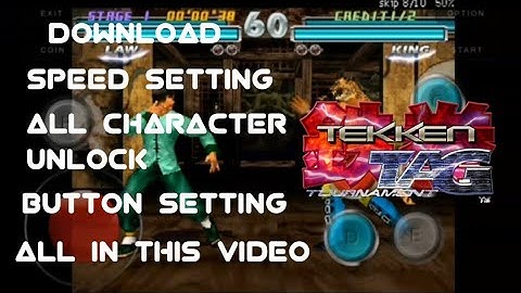 Tekken Tag download | Speed setting | All character unlock | Button setting