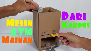 Cara Membuat Mesin Atm Koin Mini Dari Kardus