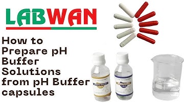 How to prepare pH buffers from buffer capsules