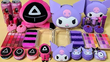 [ASMR]Squid Game2 vs Kuromi Slime Mixing Random Into Slime! Satisfying Slime#ASMR#Slime#satisfying