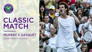 Andy Murray vs Richard Gasquet | Wimbledon 2008 Fourth Round Replayed