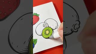 🥝 Coloring Book: "Just Food" by Julianne Colors #satisfying #adultcoloring