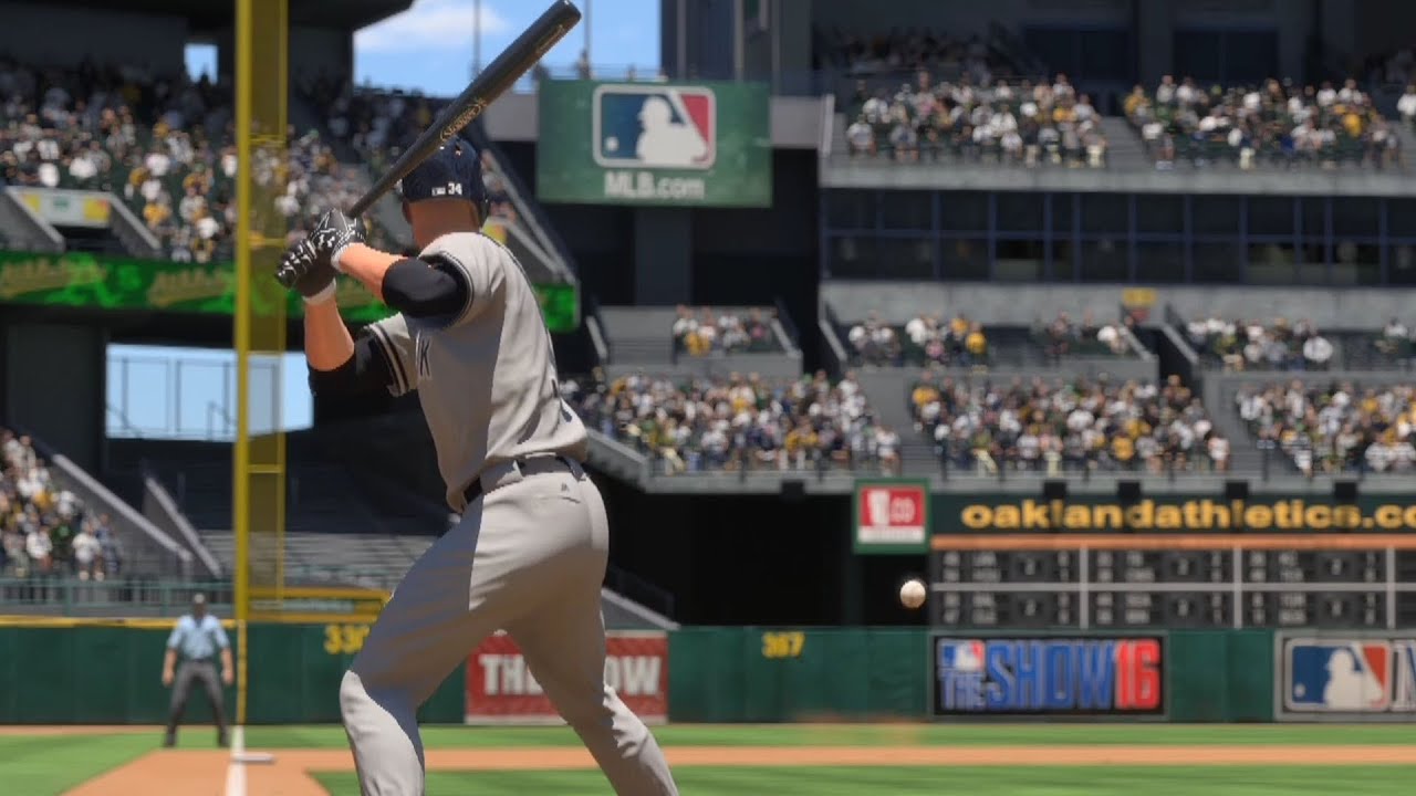 MLB The Show 16 - New York Yankees vs Oakland Athletics | Gameplay (PS4 HD) [1080p60FPS]