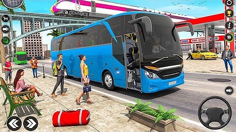 City coach bus driving game Euro Bus Simulator Android GamePlay 