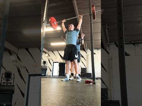 Video Neck Press PR! 135 x 3 #hybridathlete #shoulderworkout - youtube