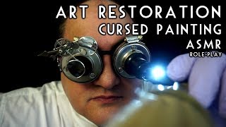 Art Restoration Cursed Painting ASMR