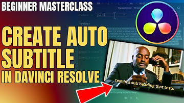 How To Add Auto Subtitle In DaVinci Resolve | Beginner Masterclass
