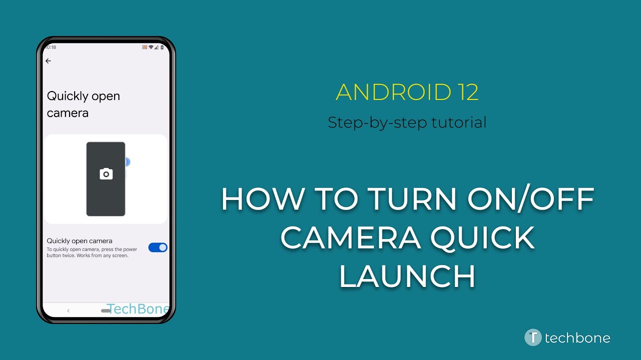 How to Turn On/Off Camera Quick launch [Android 12] YouTube