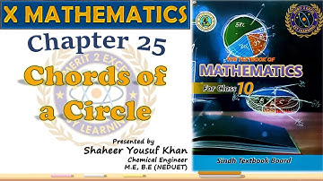Chords of a Circle || Chapter 25 Complete || Sindh Board || Class 10 Maths || by ykSir
