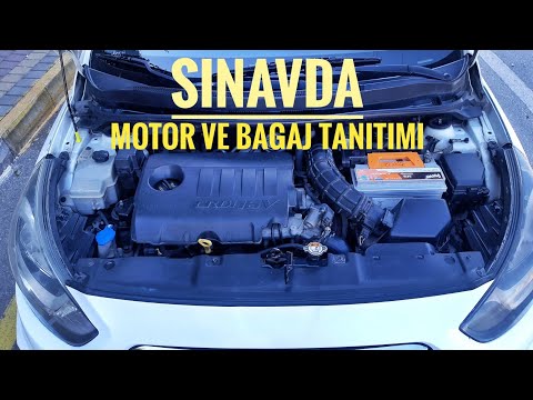 DİREKSİYON SINAVI MOTOR ve BAGAJ TANITIMI #direksiyonsinavi #hyundaiaccent #motor