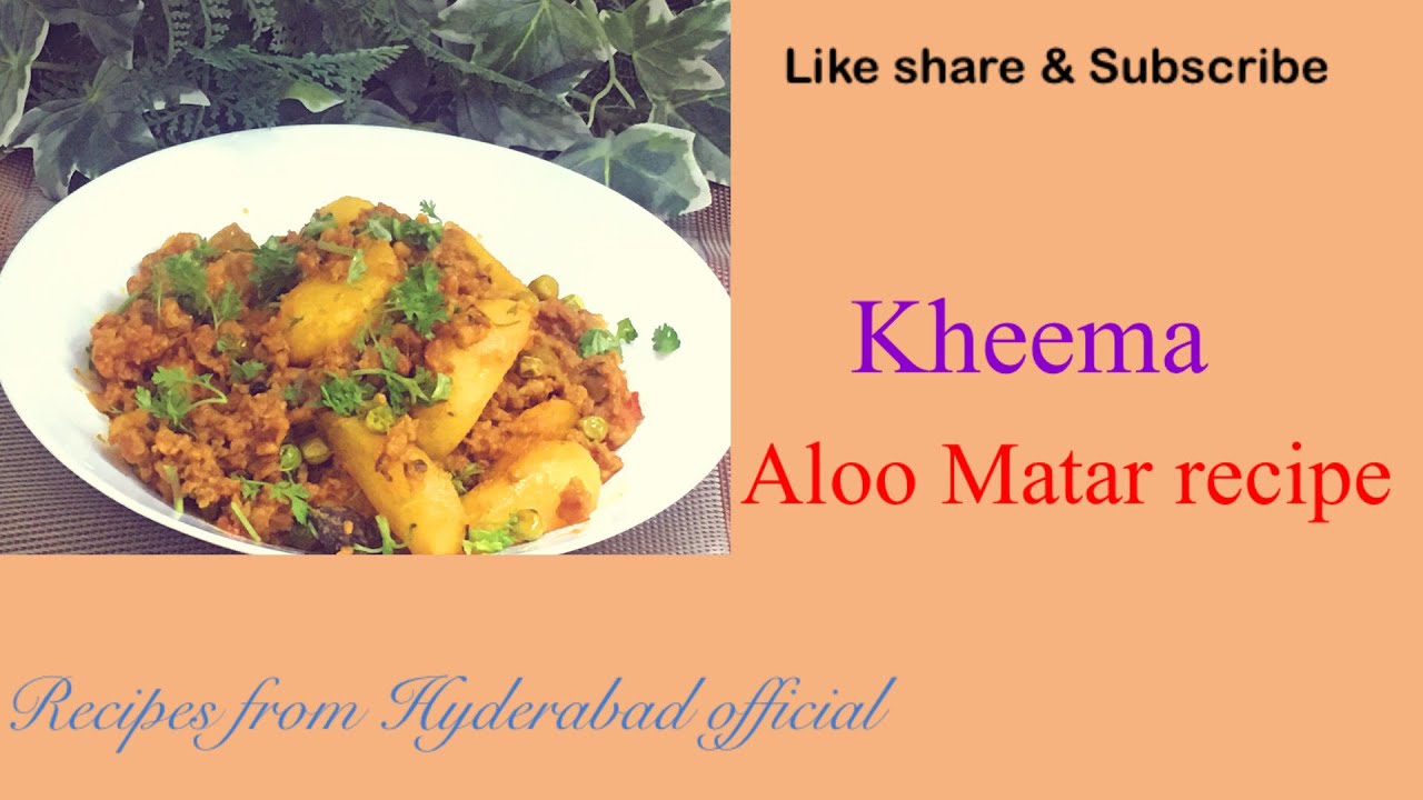 Mutter Recipe How to make Kheema aloo Mutter recipe # Tasty kheema recipe # Recipes ...