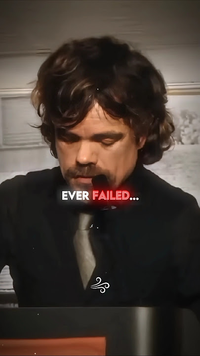 GREATEST SPEECH ON FAILURE — Peter Dinklage #motivation #failure #success