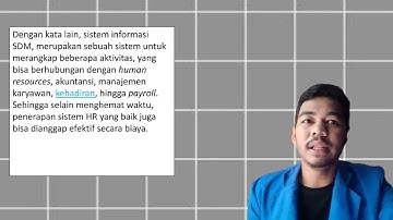 SISTEM INFORMASI SDM
