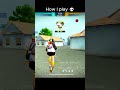 Her 🎀 vs Me 💀 #freefire #freefireshorts #shorts