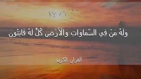 أنس بوهية: آيات بينات من سورة الروم