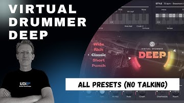 UJAM Virtual Drummer - DEEP - ALL PRESETS DEMO - NO TALK!