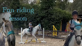 Fun riding lesson with Juanita show jumping