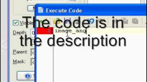 Gamemaker Tutorial - Making object point towards mouse
