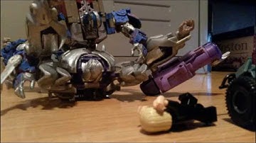 transformers aoe optimus vs galvatron and lockdown stop motion