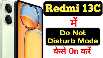 How to enable Do not disturb mode in Redmi 13C || Redmi 13C me do not disturb kaise on kare ||