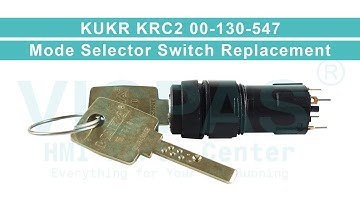 KUKA KRC2 00-130-547 Mode Selector Switch Teach Pendant Repair Replacement