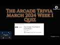 Trivia Quiz march week 1