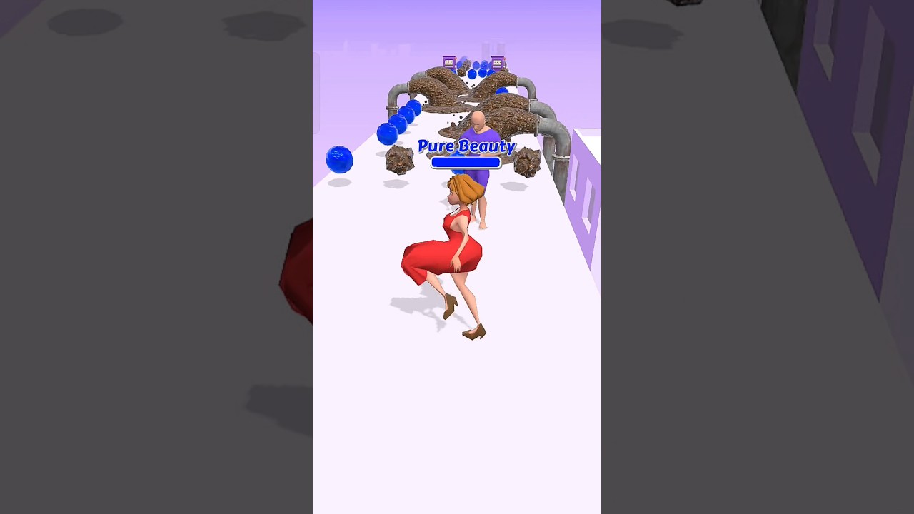 Cute girl run, girl rider fun game level Max 