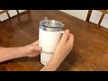 Yeti 35 oz mug with lid  straw review keeping it cool