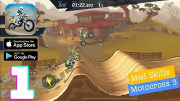 Mad Skills Motocross 3 Gameplay Walkthrough - Part 1 (iOS, Android)