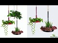 Rich Look Hanging Garden Planters Using Available Materials | Hanging Planter Idea//GREEN PLANTS
