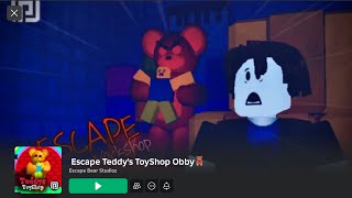 Escape Teddy’s ToyShop Obby Roblox game complete play through!