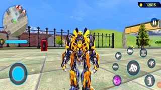 Flying Jet Robot Car & Bike Transform Open World Crime City #12 - Android Gameplay screenshot 3