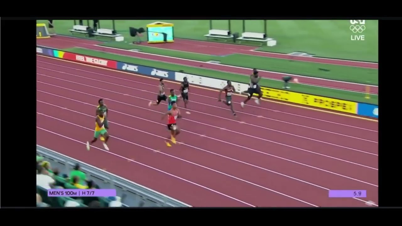Hakim Sani Brown (9.98) beats Ferdinand Omanyala Men 100m heat | World Championship 2022