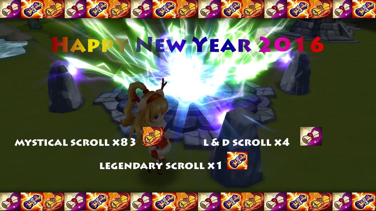 Summoners War - Happy New Year 2015, Open 83 Ms, L&D And Legendary scroll!!!
