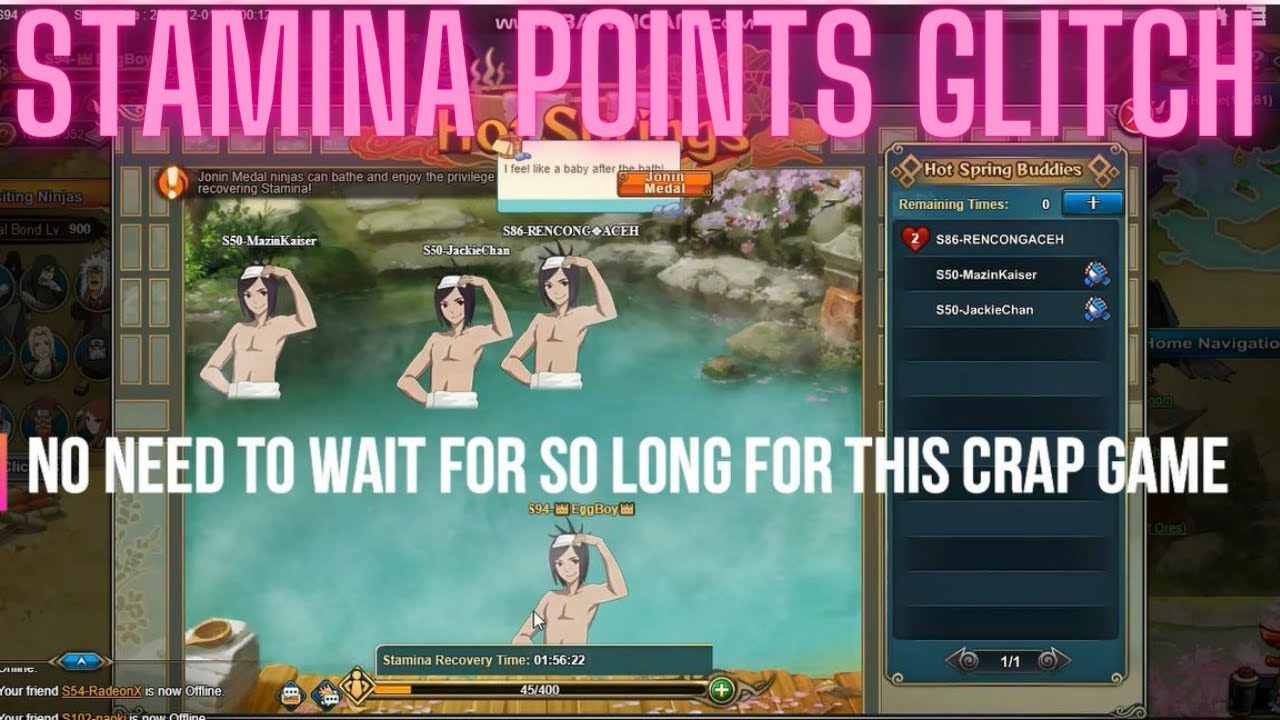 Naruto Online - How to earn stamina fast
