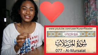 Quran : 77 Al-Mursalat (The Emissaries) - Arabic and English Translation | Reaction