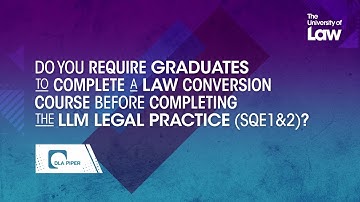 Will non-law graduates on the SQE pathway be required to complete a conversion course? DLA Piper