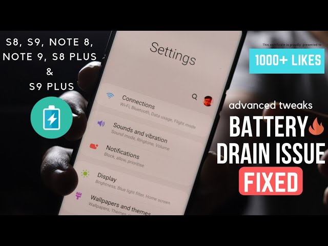 Fix Samsung One UI Battery Drain Issue in S8, S9, S20, Note 9, Note 10, Note 20 - YouTube