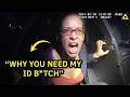 Insane Bodycam , Belligerent Driver Refuses ID behind Illegal Tint