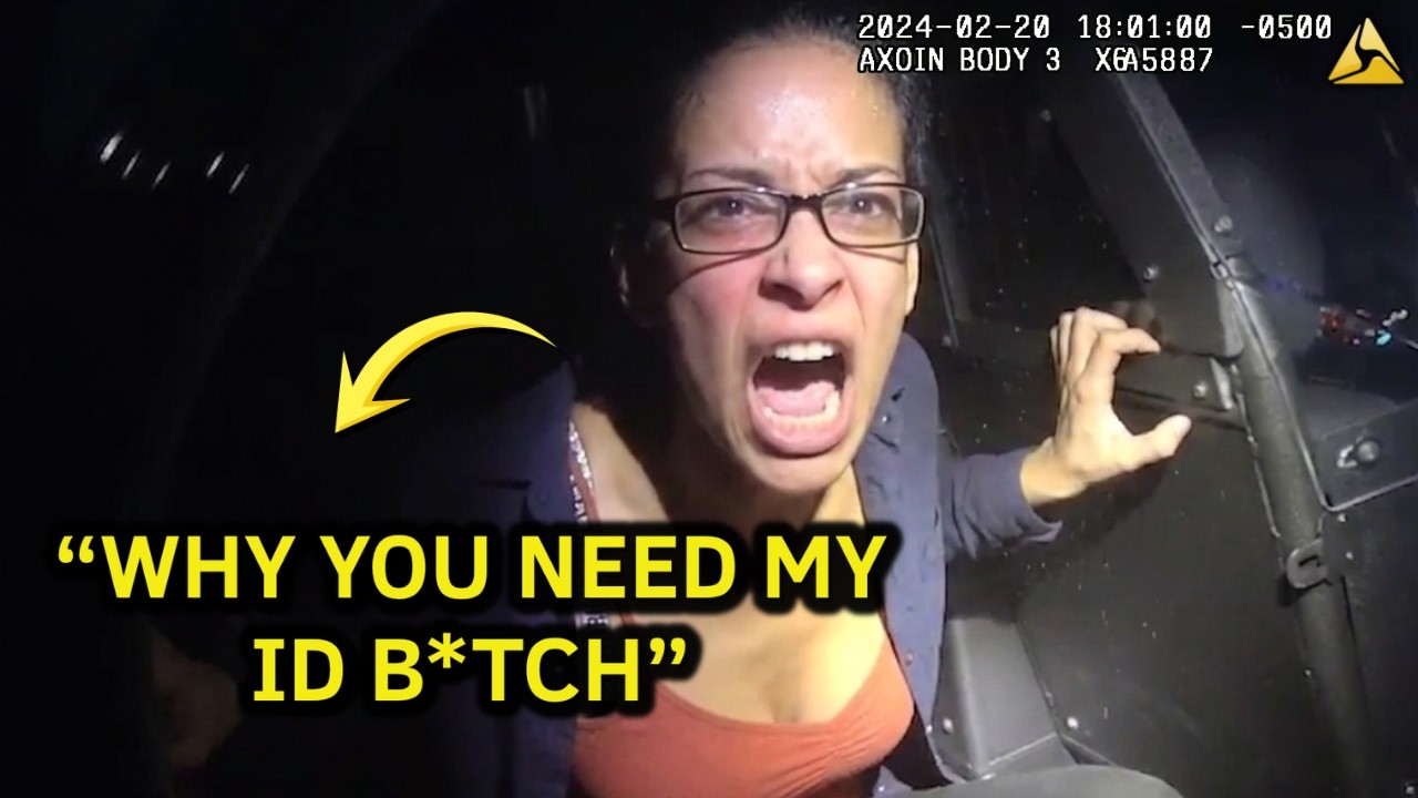 Insane Bodycam , Belligerent Driver Refuses ID behind Illegal Tint ...