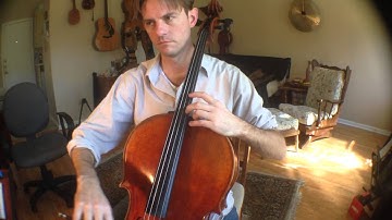 2 Octave G# minor scale whole notes cello practice