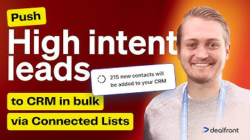 How to enrich high intent leads and push contacts to CRM in bulk via Connected lists | Use Case 2