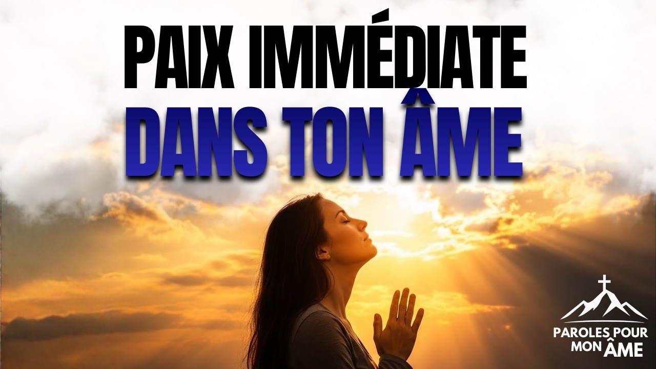 Quand l’anxiété t’envahit, écoute cette prière pour retrouver la paix intérieure.