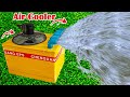 How to make air conditioner AC at home using PVC pipe and foam container-fan #diy